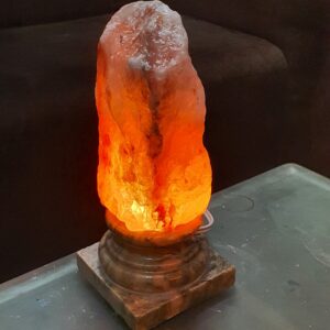 Rock salt lamp