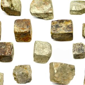 Hammered Golden Pyrite Stone Crystals
