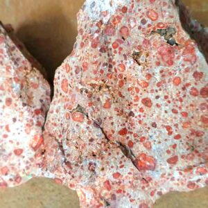 Hammered Poppy Jasper Crystals