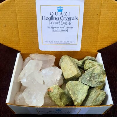 clear quartz & vasonite box