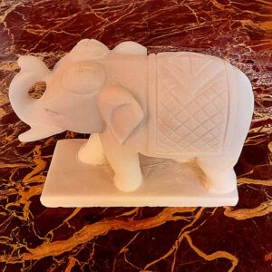 Elephant Statue Marble Handcrafted