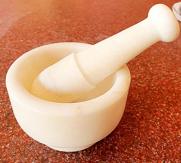 Mortar and Pestle Marble Handcrafted