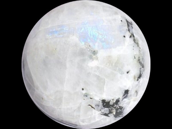 White Rainbow Moonstone Ball Sphere