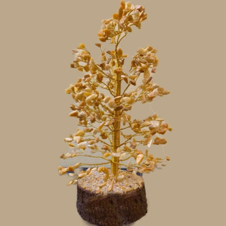 Yellow Jasper Gemstone Tree