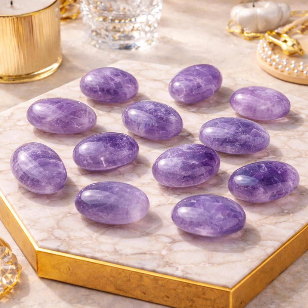 amethyst palm stones