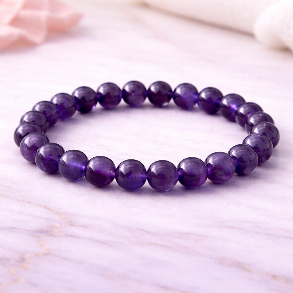 Amethyst bracelet quazi mineral