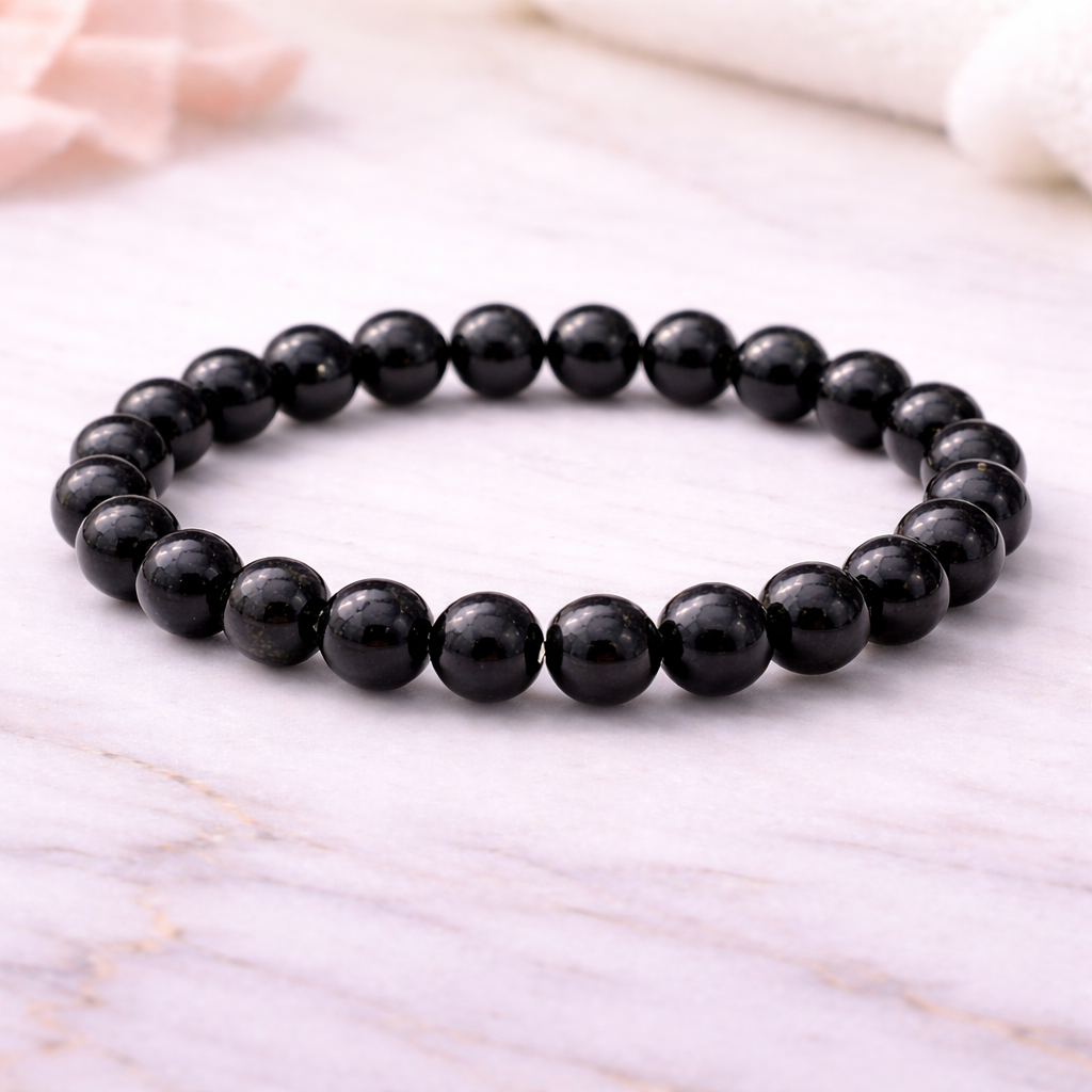 black tourmaline bracelet quazi mineral