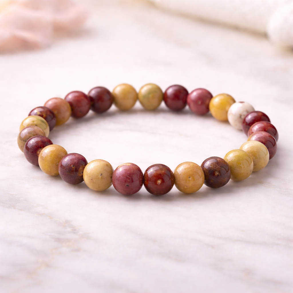 Mookaite Jasper bracelet by quazi mineral