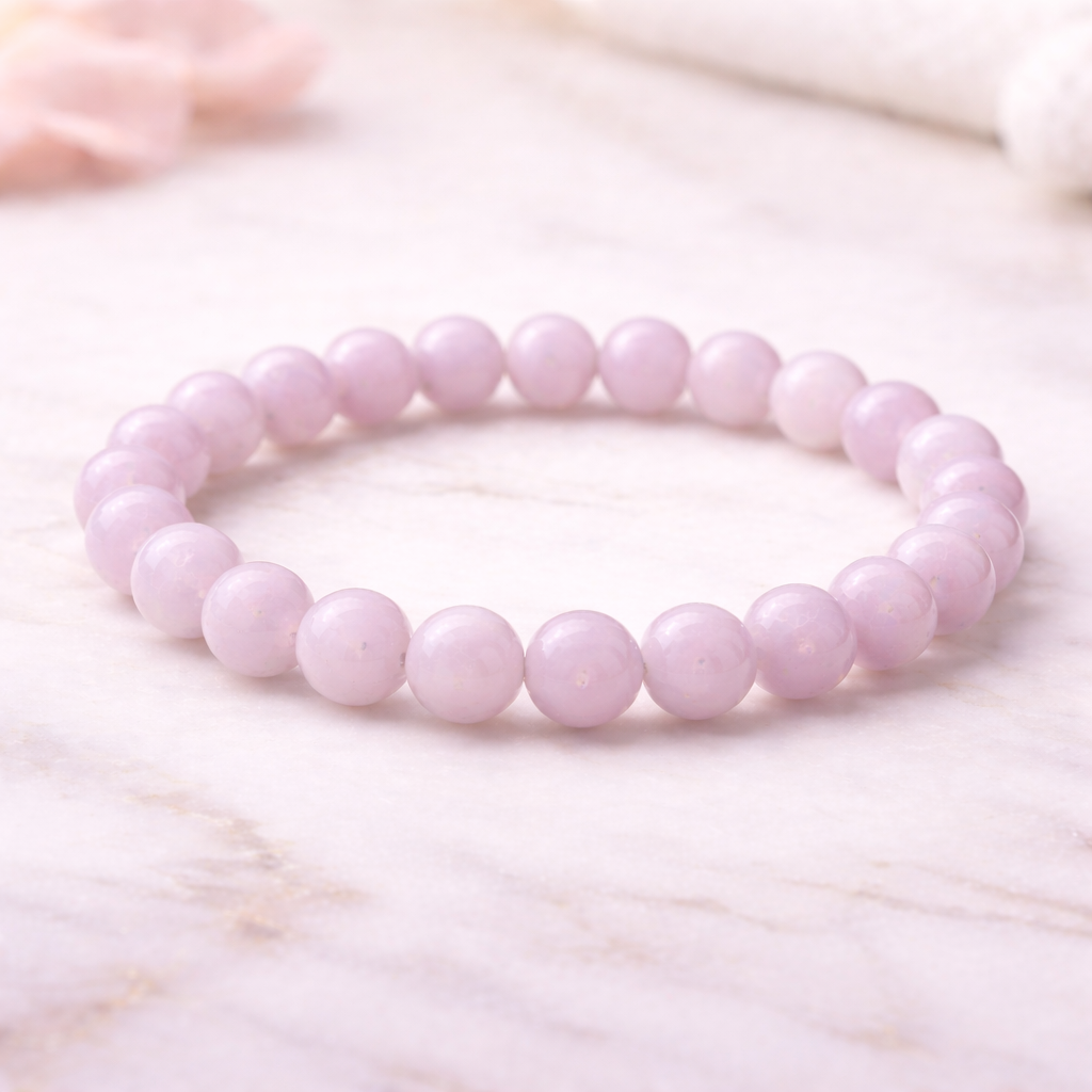 Kunzite bracelet by quazi minerals