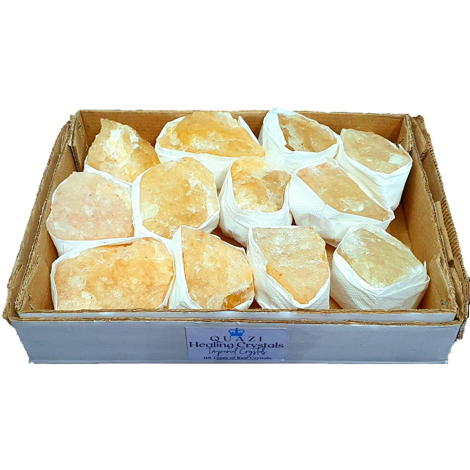 Golden Healer crystal flat box