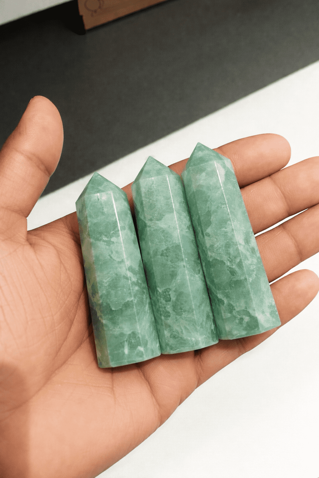 aquamarine obelisks